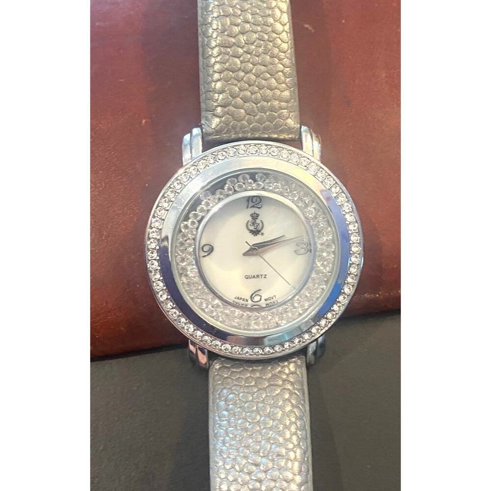 Women's 40mm Premier Designs Watch, Silver Tone with Crystal Accents, #4614 - Picture 3 of 4